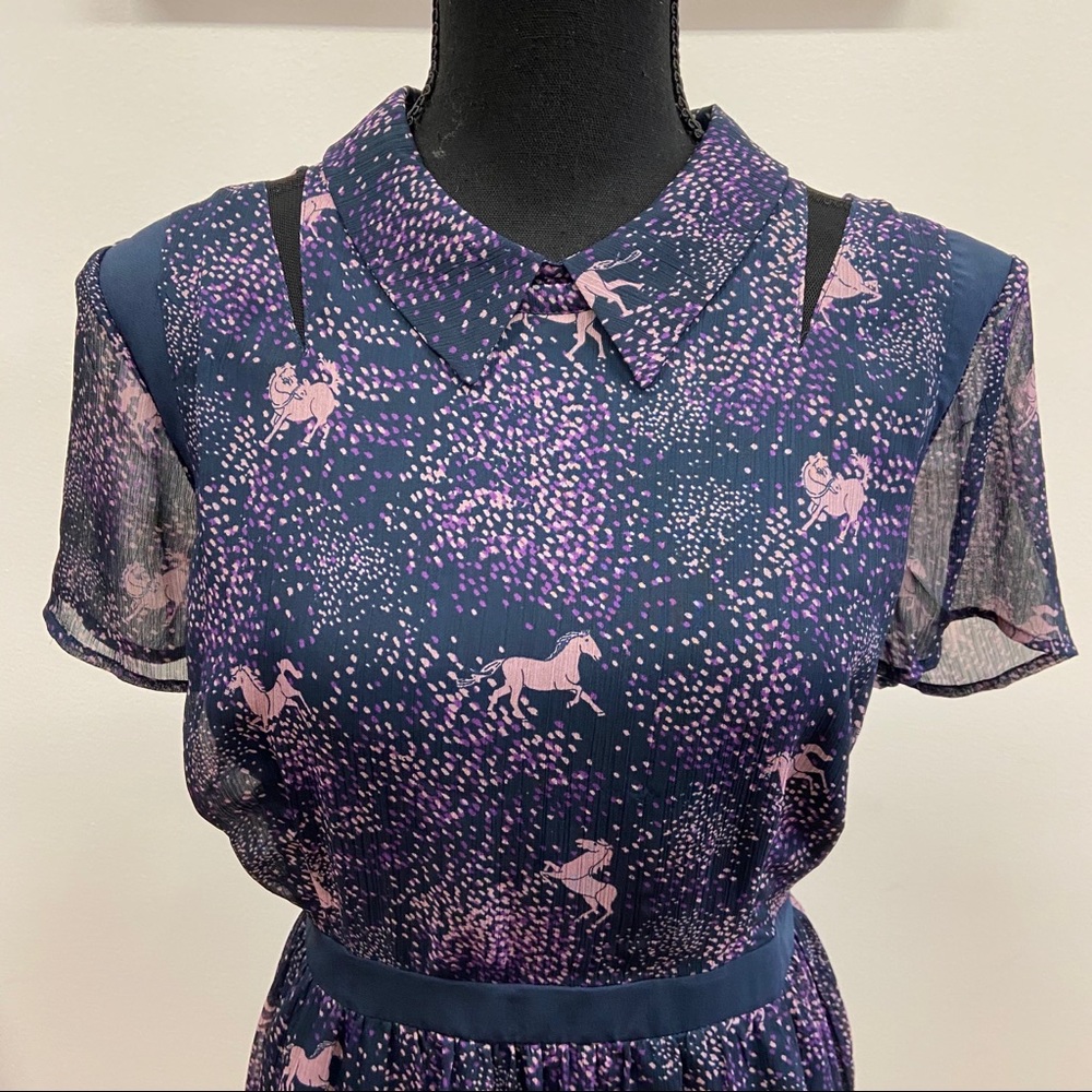 Modcloth Lace & Mesh Horse Dress - Picture 2 of 7